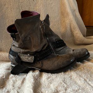 A.S. 98 Handmade Leather Sebastian Biker Boots | Size 40 (9-9.5 US)